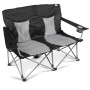 Sillón Kampa Lofa Double negro/gris Fog