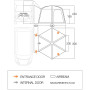 Carpa de autocaravana/furgoneta Vango Airhub Hexaway II Tall