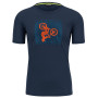 Camiseta de hombre Karpos Val Federia Tee azul Outer Space Print 2