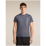 Camiseta funcional de hombre Icebreaker Merino Blend 125 Cool-Lite™ Sphere SS Tee IB Vertical gris MIDNIGHT HTHR