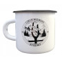 Taza Husky 400 ml plechový blanco/negro Signpost
