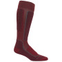 Medias de hombre Icebreaker Mens Ski+ Medium OTC rojo/gris Cabernet
