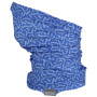 Cuello multiuso Regatta Multitube Printed azul SonicBluLeaf