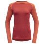 Camiseta funcional de mujer Devold Expedition Shirt W naranja Beauty/Coral