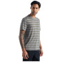 Camiseta de hombre Icebreaker Mens Wave SS Tee Stripe