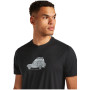 Camiseta funcional de hombre Icebreaker M Mer 150 Tech Lite SS Tee Cosy Camper