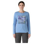 Camiseta de mujer Patagonia W's L/S Cap Cool Daily Graphic Shirt - Lands