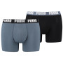 Calzoncillos bóxer para hombre Puma Basic Boxer 2P azul blue