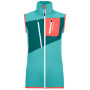 Chaleco de mujer Ortovox W's Fleece Grid Vest azul claro Ice Waterfall