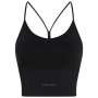 Sujetador deportivo Icebreaker Merino Blend 260 Seamless Rib Strappy Tank negro BLACK