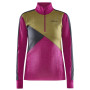 Camiseta funcional de mujer Craft ADV Nordic Wool HZ rosa/amarillo Roxo-Slate