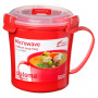 Taza Sistema Microwave Medium Soup Mug Red rojo