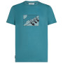 Camiseta de hombre Icebreaker Men Merino 150 Tech Lite SS Tee In The Wild azul claro Topaz