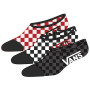 Calcetines Vans MN Classic Super No Show (38,5-42) 3Pk rojo/blanco Red-White Check
