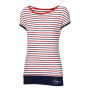 Camiseta de mujer Progress OS Sepia 24NV blanco/azul TricolorStrips