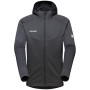 Sudadera de hombre Mammut Nair ML Hooded Jacket Men gris black melange-white