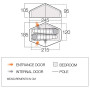Tienda de campaña de senderismo Vango Apex Compact 200