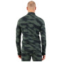 Camiseta funcional de hombre Mons Royale Cascade Merino Flex 200 1/4 Zip Rosin Motion