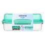 Caja de alimentos Sistema Lunch Stack To Go Rectangle turquesa mint