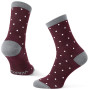 Calcetines Warg Happy Merino W Mini Dots rojo/blanco Wine/White