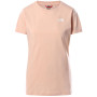 Camiseta de mujer The North Face S/S Simple Dome Tee rosa claro EveningSandPink