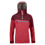 Chaqueta de mujer Ortovox Corvara Anorak rojo HotCoral