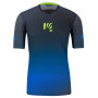 Camiseta de hombre Karpos Val Di Dentro Tee azul oscuro Black/Indigo B./Green Fluo
