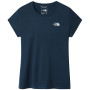 Camiseta de mujer The North Face Reaxion Amp Crew azul Monterey Blue Heather