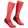 Medias de mujer Ortovox W's Ski Compression Long Socks rojo Blush