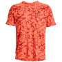 Camiseta funcional de hombre Under Armour Rush Energy Print SS 2023 naranja After Burn / / Black