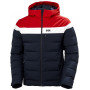 Chaqueta de invierno para hombre Helly Hansen Bossanova Puffy Jacket azul/rojo Navy