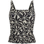 Bañador de mujer Regatta Loria Tankini Top negro/beige AbstrctFlorl