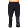 Calzoncillos de tres cuartos para hombre Ortovox 210 Supersoft Short Pants negro