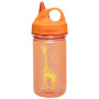 Botella para niños Nalgene Grip-n-Gulp naranja/amarillo OrangeGiraffe