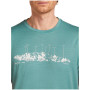 Camiseta de hombre Icebreaker Men Merino 150 Tech Lite SS Tee The Peaks