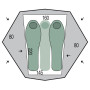 Tienda de campaña de senderismo Pinguin Aero 3 DAC