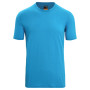 Camiseta de hombre Icebreaker Mens 200 Oasis SS Crewe azul Geo Blue