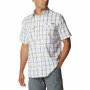 Camisa de hombre Columbia Silver Ridge Lite Plaid SS blanco White Switchback Madras