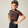 Maillot de ciclismo para niños Dare 2b Dynamite Jersey Blk Graffiti
