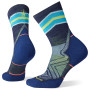 Calcetines de mujer Smartwool W Run Targeted Cushion Mid Crew azul/ azul claro deep navy