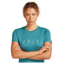 Camiseta de mujer Icebreaker Women Merino 150 Tech Lite SS Tee Snow Day