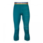 Calzoncillos de tres cuartos para hombre Ortovox 185 Rock'N'Wool Short Pants verde pacific green