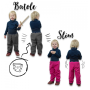 Pantalones con forro polar para bebés Unuo Softshell vzor