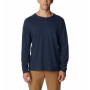 Camiseta de hombre Columbia CSC Basic Logo™ LS Sleeve azul oscuro Collegiate Navy, CSC Sleeve Logo