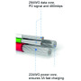 Cable de carga y datos Swissten Textile USB / Micro USB 1,2 m