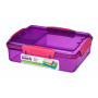 Caja de alimentos Sistema Snack Attack Duo 975ml violeta