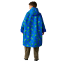 Abrigo impermeable para niños Regatta Junior Changing Robe Olymp Blue Dino