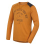 Camiseta funcional de hombre Husky Merino 100 dl. rukáv Wolf marrón BrownOrange
