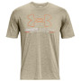 Camiseta funcional de hombre Under Armour Training Vent Graphic SS gris Khaki Gray / Stone / Blaze Orange