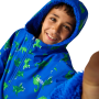Abrigo impermeable para niños Regatta Junior Changing Robe Olymp Blue Dino